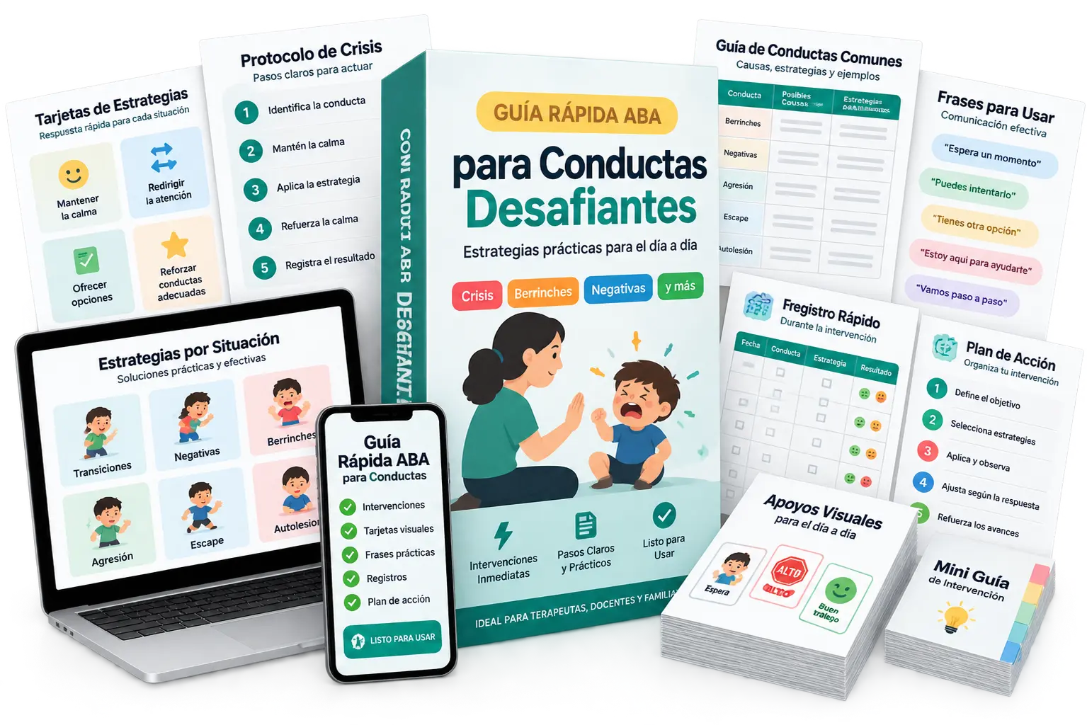 Guía Rápida ABA para Conductas Desafiantes